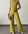 Modal Kumaş Yelek Pantolon Takım Yeşil