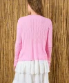 Taşlı Triko Pembe İnce Kazak