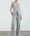 Myra Yelek Pantolon Takım-Gri