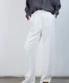 Beyaz Palazzo Pantolon