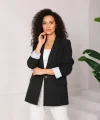 Astarı Garnili Siyah Blazer Ceket