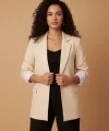 Astarı Garnili Blazer Ceket-Taş