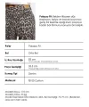 Leopar Desen Palazzo Fit Özel Denim Jean