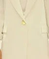 Astarı Garnili Beyaz Blazer Ceket