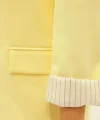 Astarı Garnili Sarı Blazer Ceket