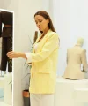 Astarı Garnili Sarı Blazer Ceket