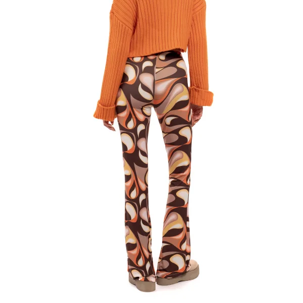 Desenli İspanyol Paça Pantolon