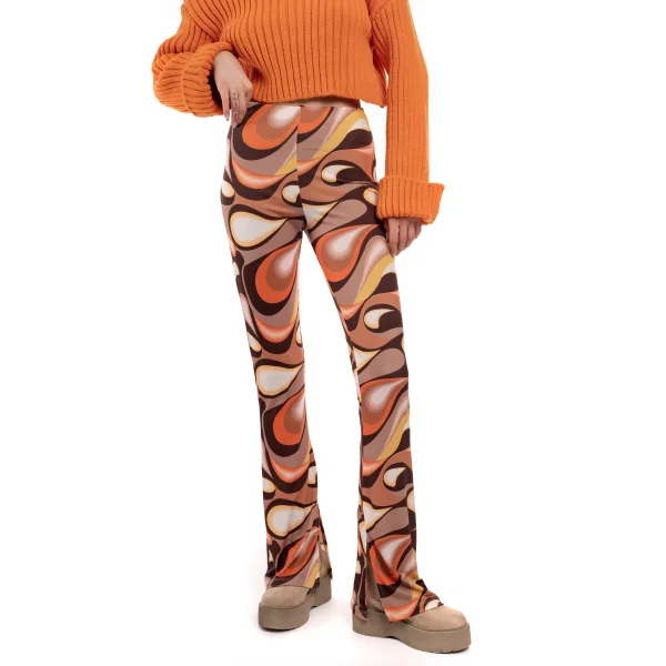 Desenli İspanyol Paça Pantolon