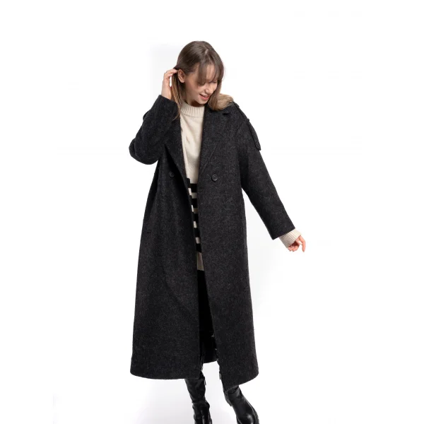 Premıum Kalite Yün İçerikli Kaban