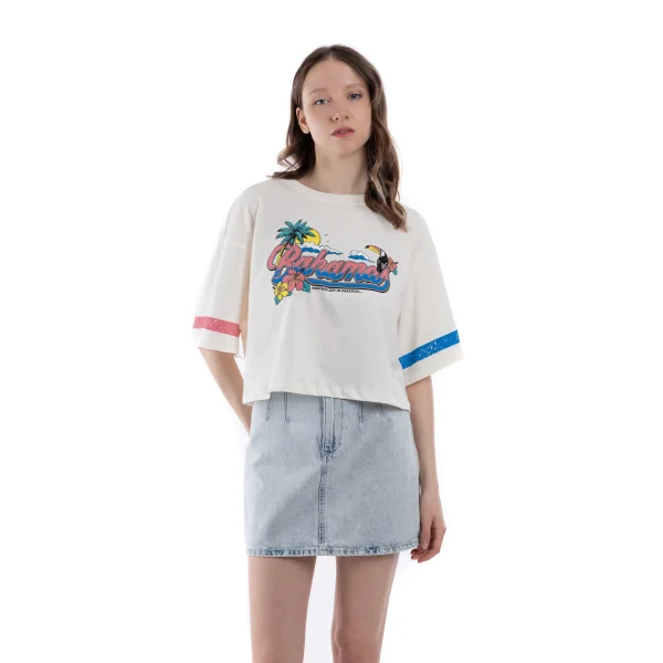 Orj Marka Oversize Crop T-shirt