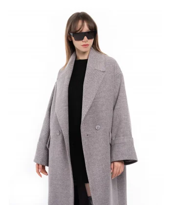 Premium Model Yün Oversize Kaban