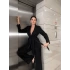 SİYAH KUŞAKLI CEKET PANTOLON TAKIM