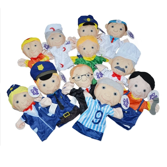 Peluş Meslekler El Kukla (11 Li)
