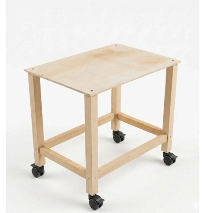 Tekerlekli Kum Tepsisi Masası (Demonte)