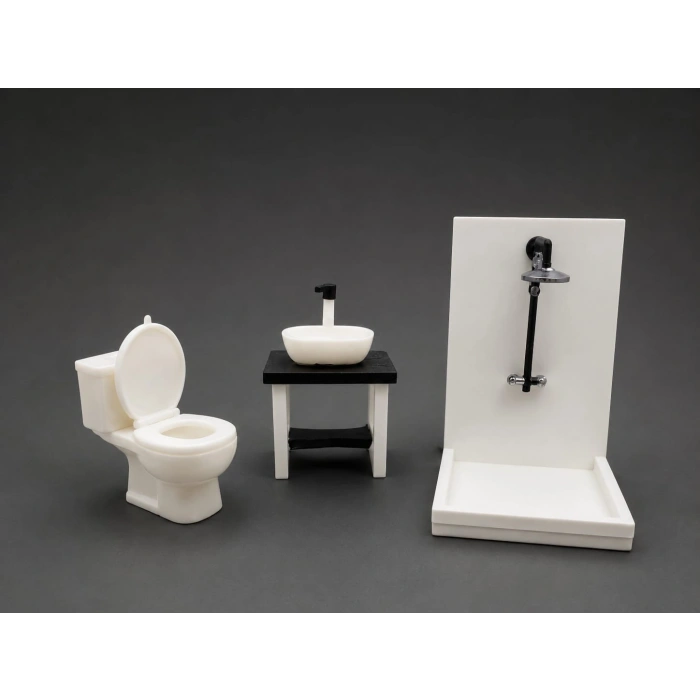 Mini Ahşap Banyo Seti
