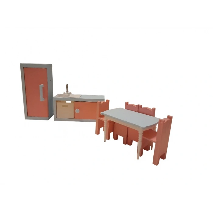 Mini Ahşap Mutfak - 7 Parça