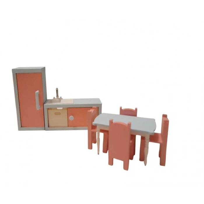Mini Ahşap Mutfak - 7 Parça