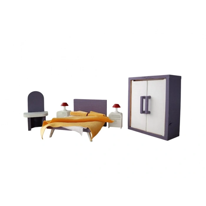 Mini Ahşap Yatak Odası 7 Parça
