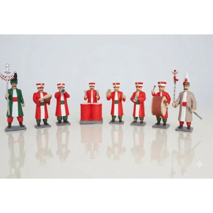 Minyatür Mehter Takımı 8 li  (9 cm)