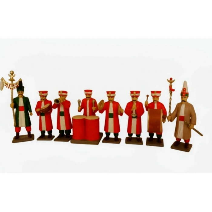 Minyatür Mehter Takımı 8 li  (9 cm)