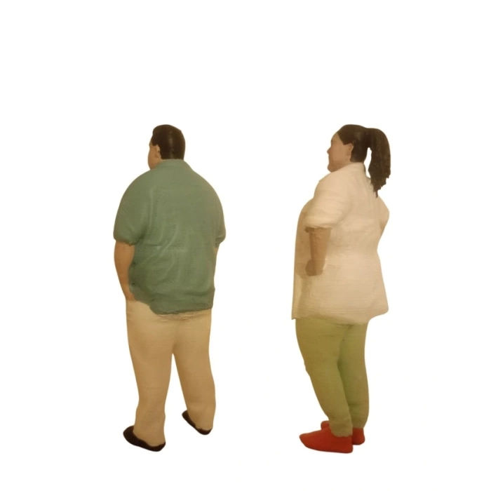 Obez Kadın-Erkek Figür