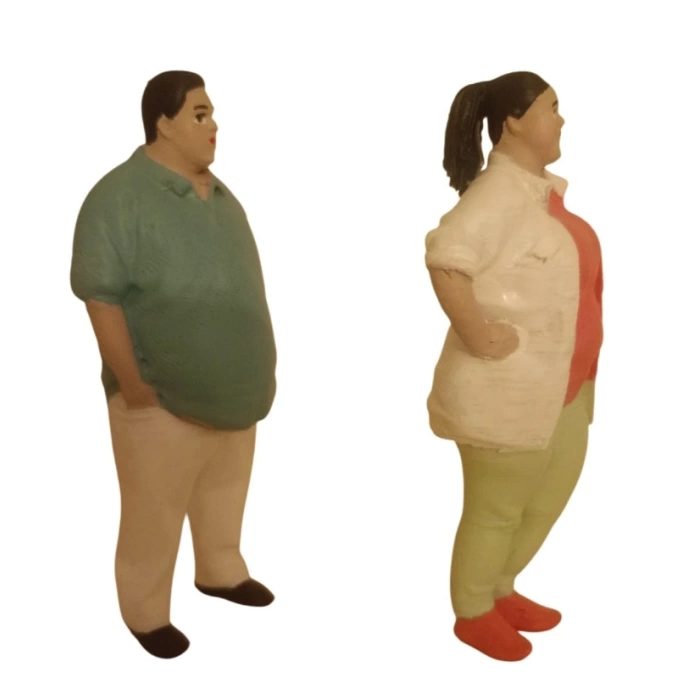 Obez Kadın-Erkek Figür