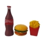 Minyatür Fast Food Hamburger Menü