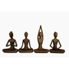 Mini Yoga Yapan Kadınlar (4 lü set)