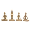 Mini Yoga Yapan Kadınlar (4 lü set)