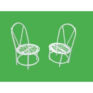 Minyatür Metal Tel Sandalye (2 li)