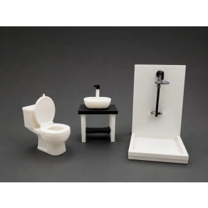 Mini Ahşap Banyo Seti