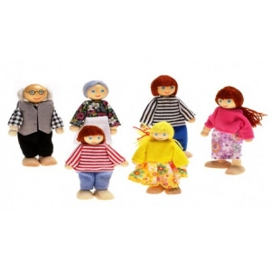 Ahşap Hareketli İnsanlar (Aile Seti)