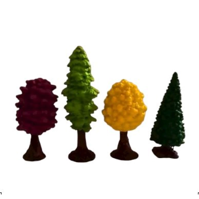 Renkli Orman Ağaçları