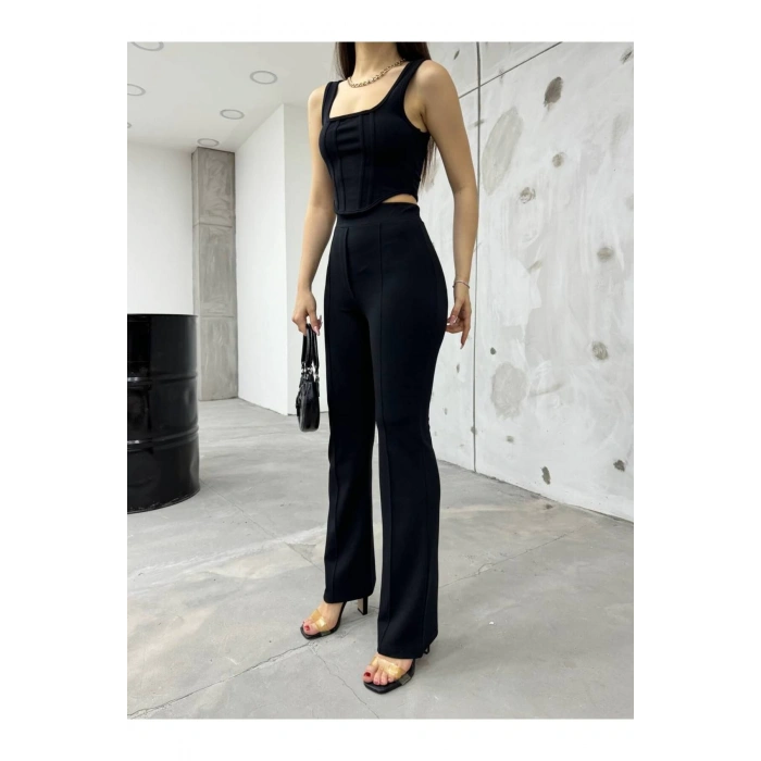 Siyah Bilyeli İnterlook Alt Üst Takım