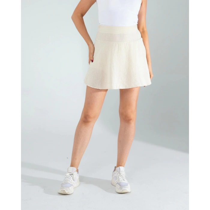 Taş Keten Şort Etek