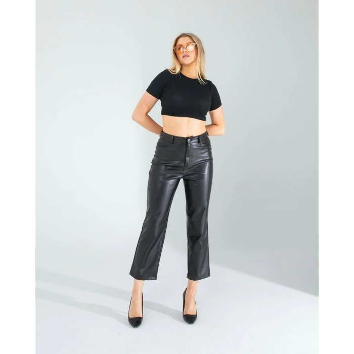 Siyah Fitilli Kaşkorse Mini Bluz