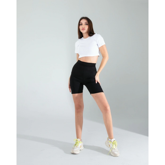 Beyaz Fitilli Kaşkorse Mini Bluz