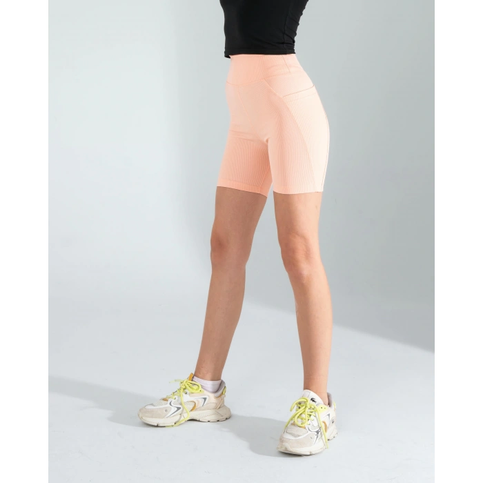 Somon Fitilli Push Up Toparlayıcı Biker Spor Tayt