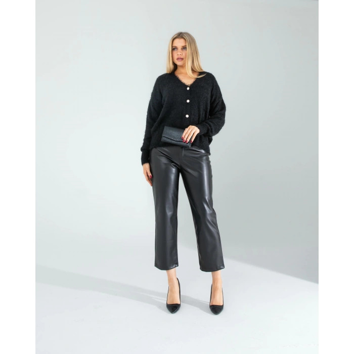 Siyah Sakal Triko Hırka