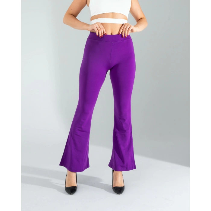 Mor İspanyol Paça Tayt