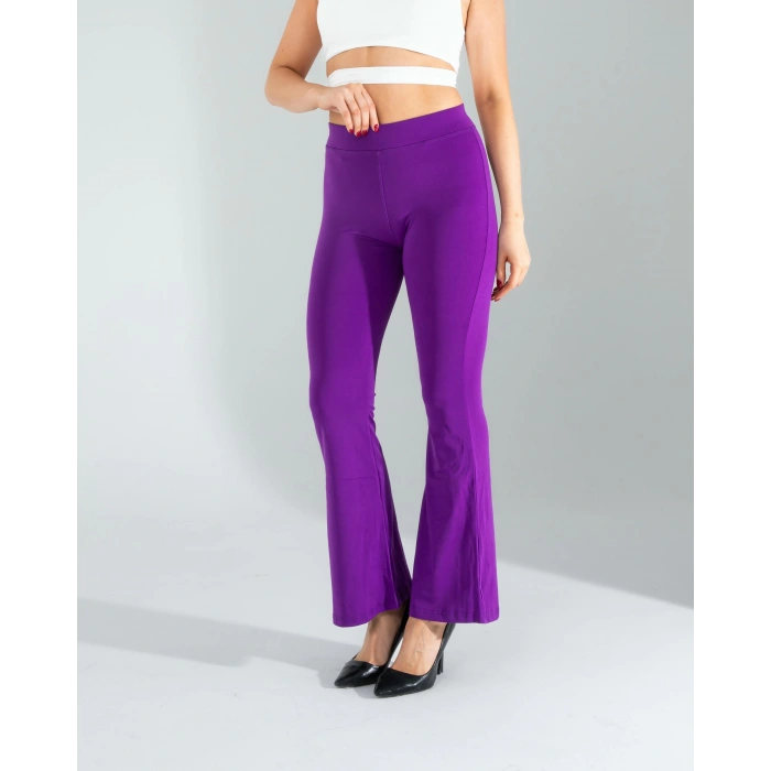 Mor İspanyol Paça Tayt