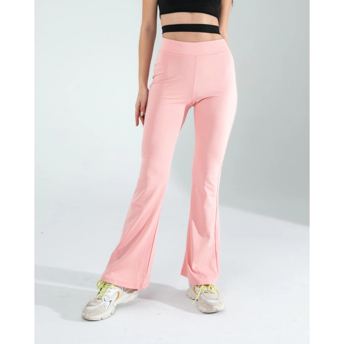 Pembe İspanyol Paça Tayt