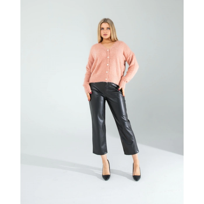 Pudra Sakal Triko Hırka