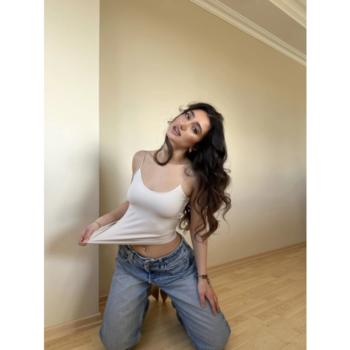 Taş ZRA Model Poliamid İp Askı Bluz