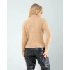 Camel Fermuarlı Sakal Triko