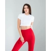 Kırmızı Fitilli Push Up Toparlayıcı Spor Tayt