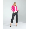 Fuşya Triko Hırka