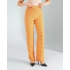 Retro Desen Cepli Turuncu Pantolon