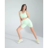 Mint Seamless Dikişsiz Biker Tayt Crop Takım