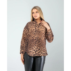 Leopar Desen Gömlek